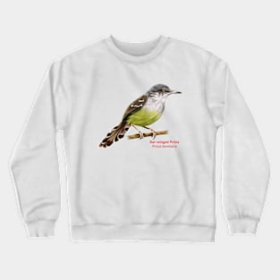 Bar-winged Prinia | Prinia familiaris Crewneck Sweatshirt